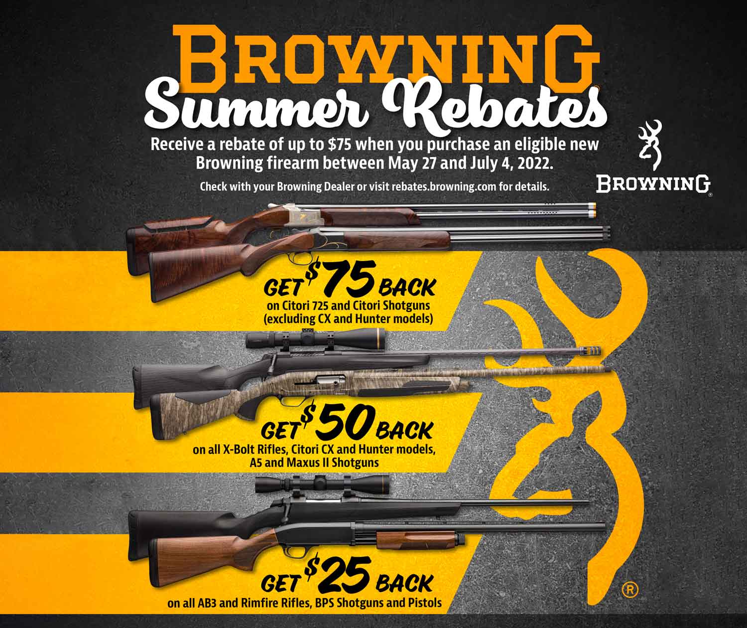 Browning Summer Rebates